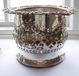 Antique Silver Plated Champagne Coaster